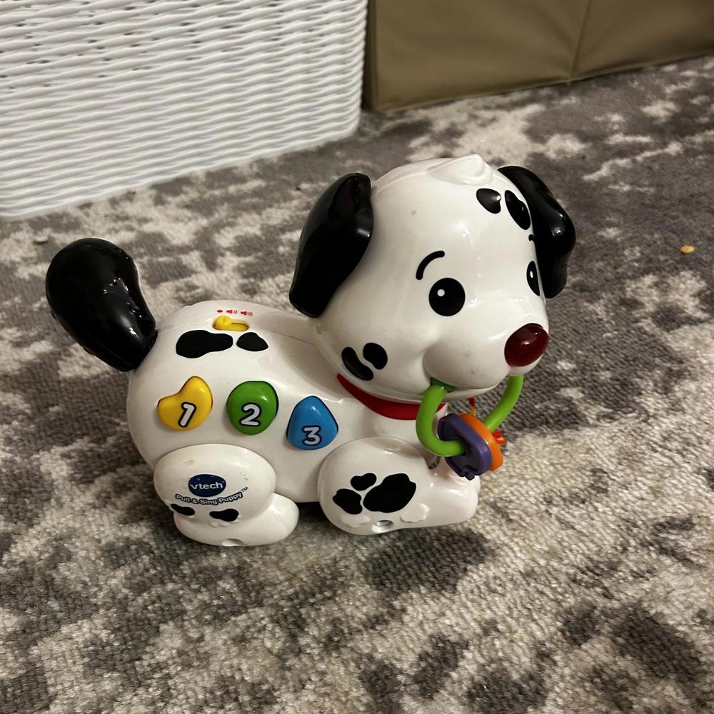 Vtech Pull & Sing Puppy (black & White)